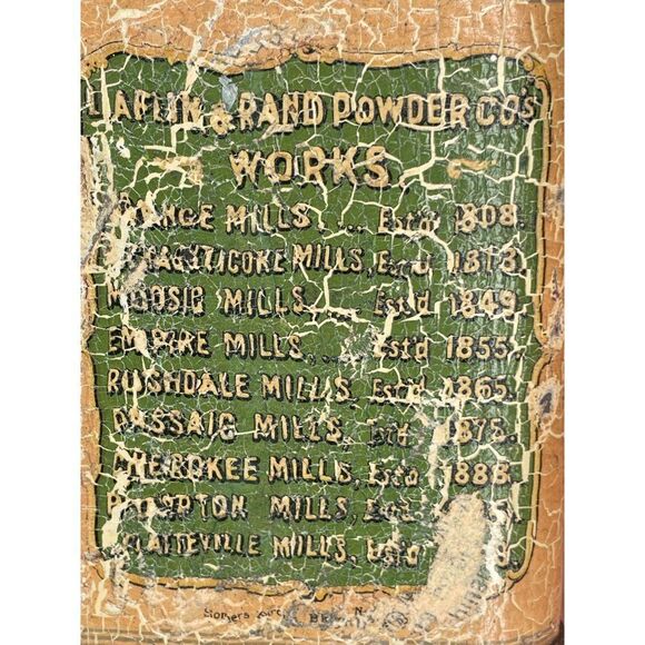 Vintage Laflin & Rand Orange Exta Sporting Gunpowder Tin - Picture 6 of 6